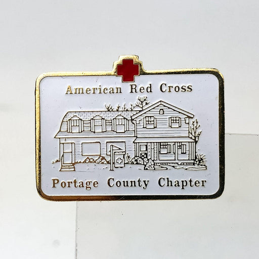 American Red Cross ARC Pinback Pin Portage County Chapter Ohio 1