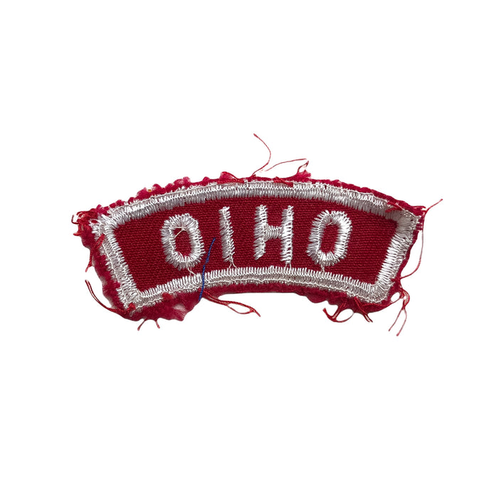 Boy Scouts Ohio State Patch Red White Community Strip Badge Uniform Small 6