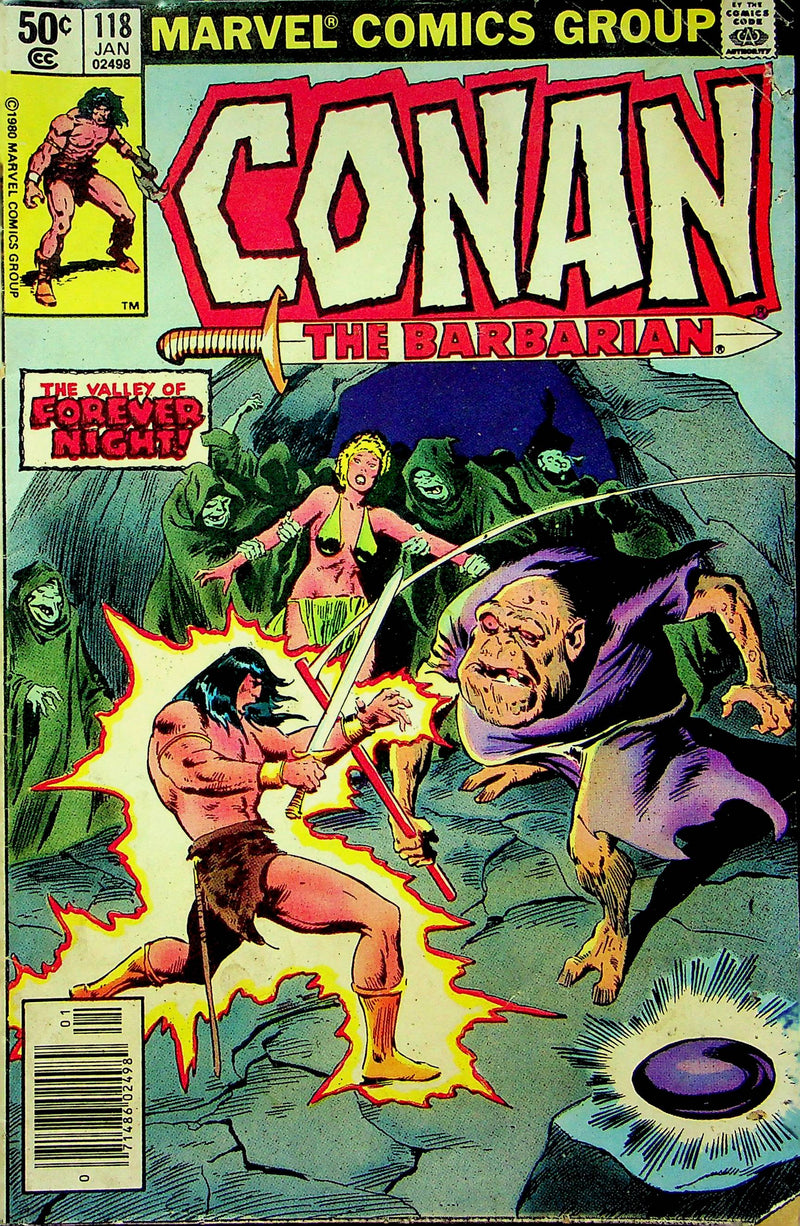 Conan The Barbarian Magazine January 1981 Vol 1 No 118 Valley Of Forever Night