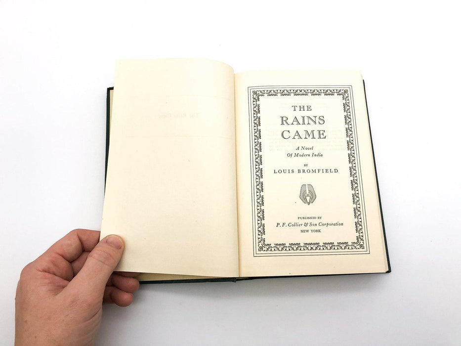 The Rains Game Louis Bromfield 1937 P F Collier and Sons First Edition Hardcover 8