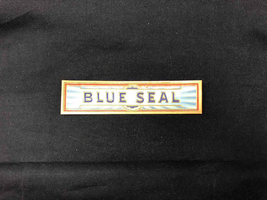 Blue Seal Cigar Label Box Wrapper Original Embossed Unused Vintage Tobacco