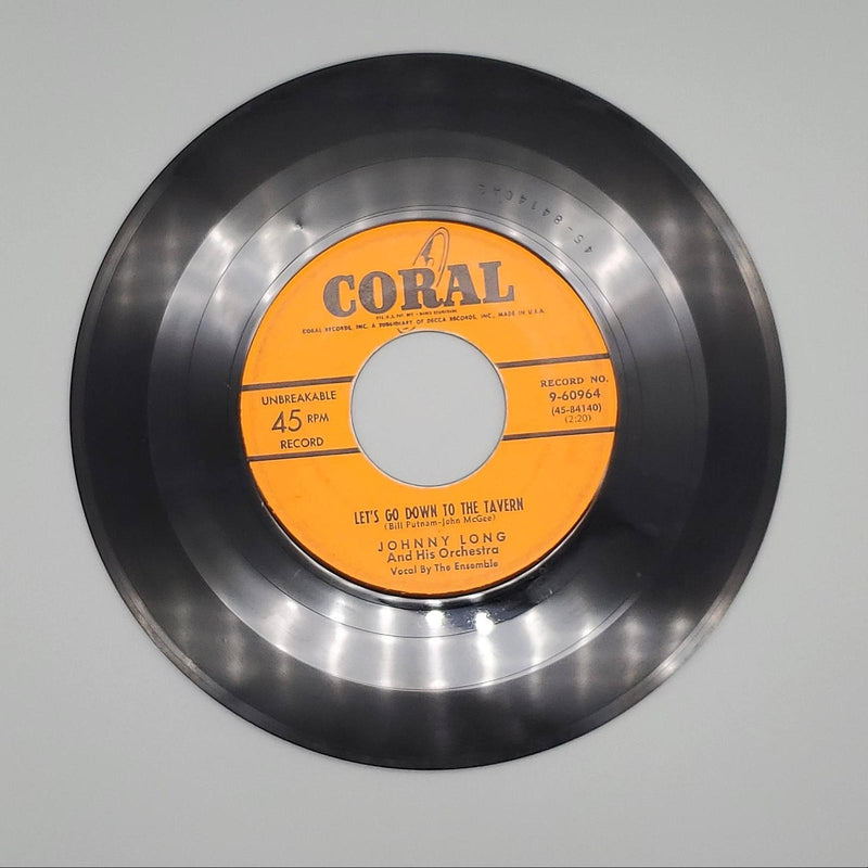 Johnny Long Red Top / Let's Go Down To The Tavern Single Record Coral 1953 2