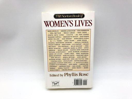 Women's Lives Phyllis Rose 1993 Norton & Company Hardcover 1st Ed 1st Print 2