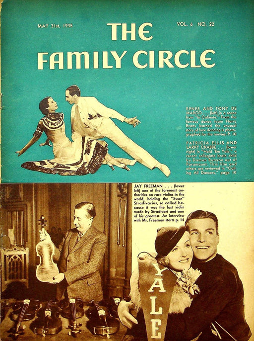 The Family Circle Magazine May 31 1935 Vol 6 No 22 Renee & Tony De Marco 1