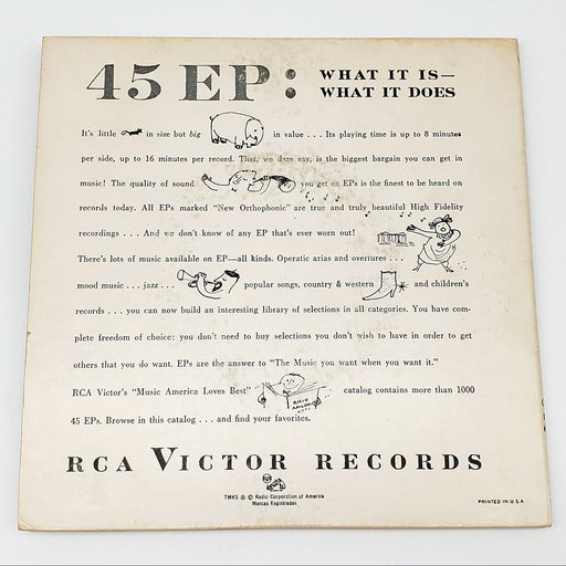 Paul Lavalle Great Band Music 3x EP Record RCA Victor 1955 EPC-1133 2
