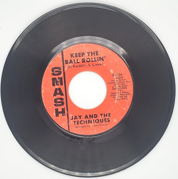 Jay And The Techniques Keep The Ball Rolling Record 45 RPM Smash Records 1967 1