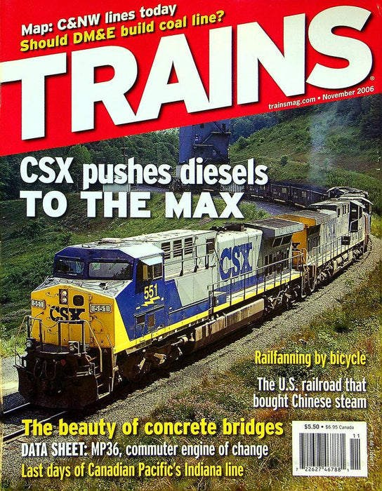 Trains Magazine November 2006 Vol 66 No 11 CSK Pushes Diesels To The Max