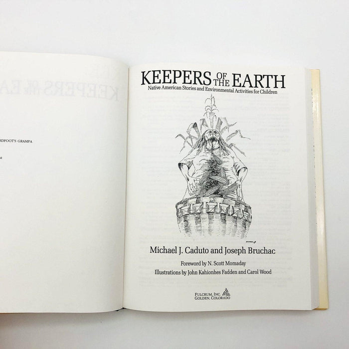 Keepers of the Earth Hardcover Michael J Caduto 1989 N American Indians Legends 7