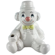 Vintage Russ Gloss White Clown Coin Bank & Pencil Holder 1