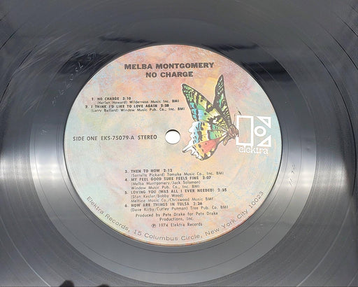 Melba Montgomery No Charge 33 RPM LP Record Elektra 1974 EKS-75079 NO COVER 1