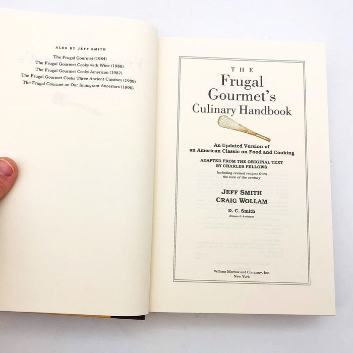 The Frugal Gourmet's Culinary Handbook HC Jeff Smith 1991 Dictionary 1st Edition 7