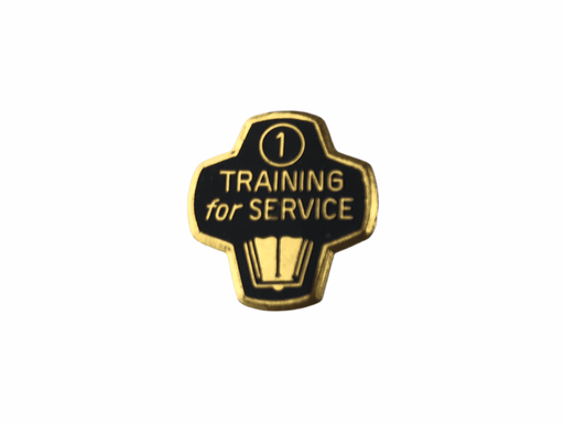 Recognition Lapel Pin Bible Training for Service Year 1 Religious Award 2