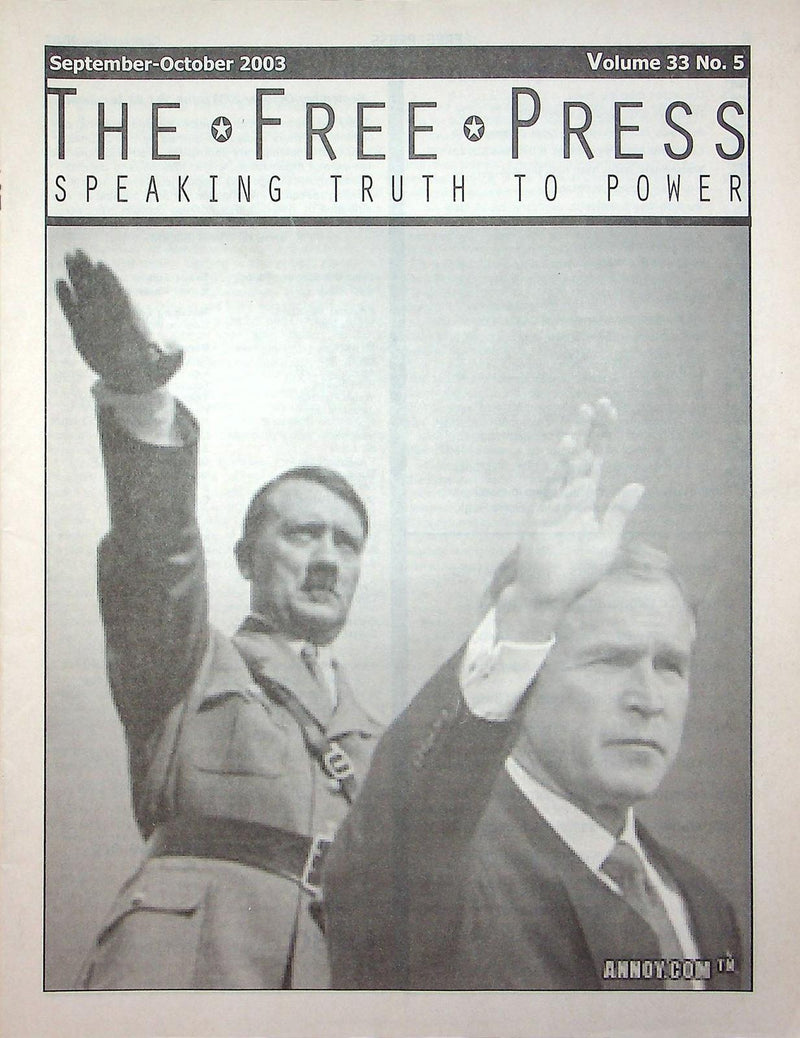 The Free Press Magazine Sep-Oct 2003 Election Rigging Conspiracy Democrates Ohio