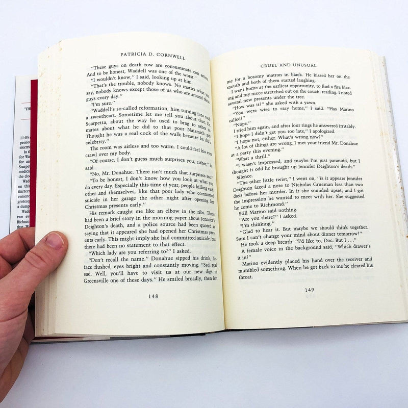 Cruel and Unusual Hardcover Patricia Cornwell 1993 Scarpetta Mystery Private 10