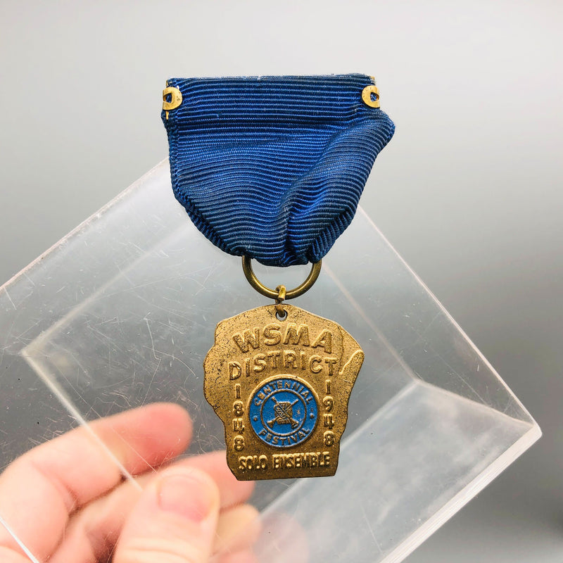 Wisconsin School Music Association Medal Pin Award WSMA Centennial Festival 1948