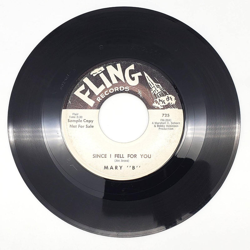 Mary B Something For Baby 45 RPM Single Record Fling Records PROMO 725 2