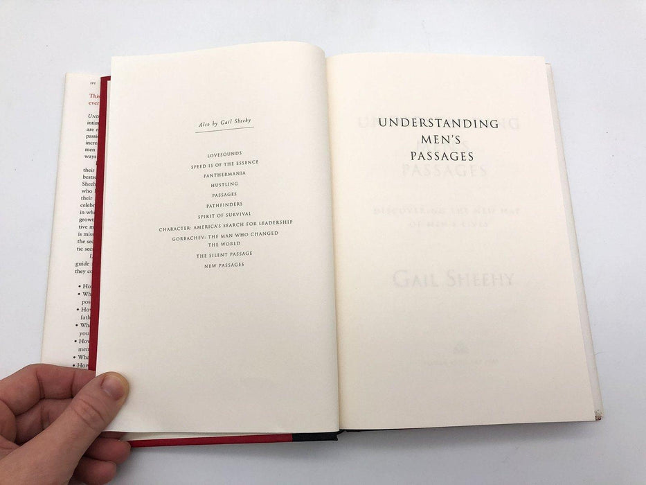 Understanding Men's Passages Gail Sheehy 1998 Random House HC 1st Ed 1st Print 8