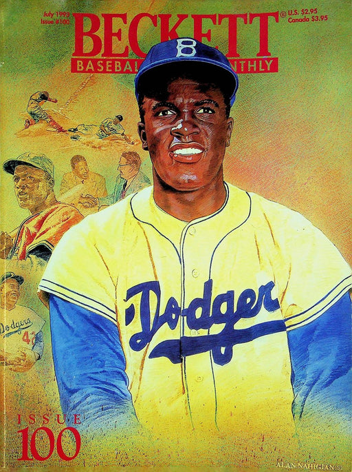 Beckett Baseball Magazine July 1993 # 100 Jackie Robinson Art Cover Nolan Ryan 1