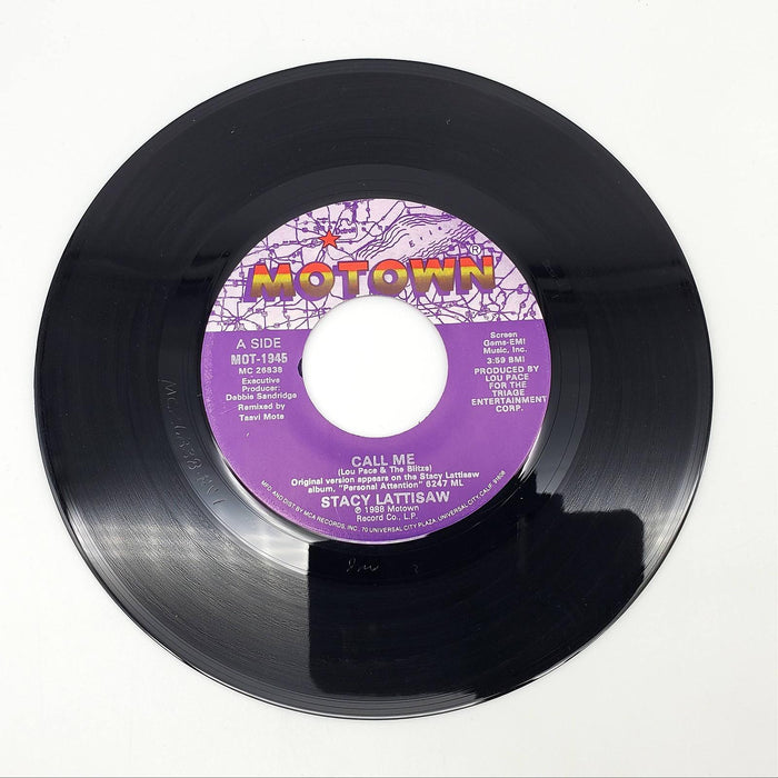 Stacy Lattisaw Call Me Single Record Motown 1988 MOT-1945 3