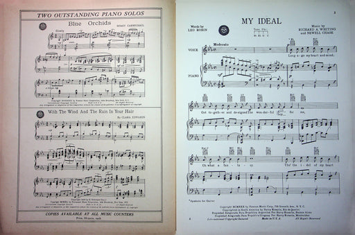 Barry Wood Sheet Music My Ideal Leo Robin Newell Chase R Whiting 1930 Love Song 2