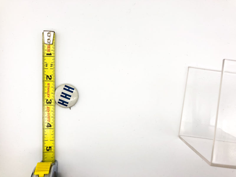 Vintage HHH Hubert H Humphrey Pinback Button Presidential Political Bastian NY 2