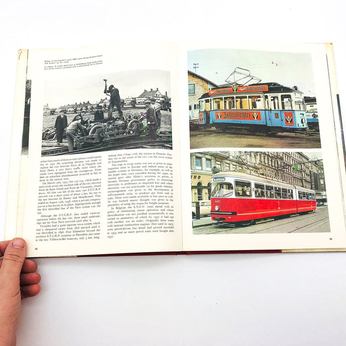 Buses Trolleys And Trams Hardcover Chas S. Dunbar 1969 Public Transportation 9