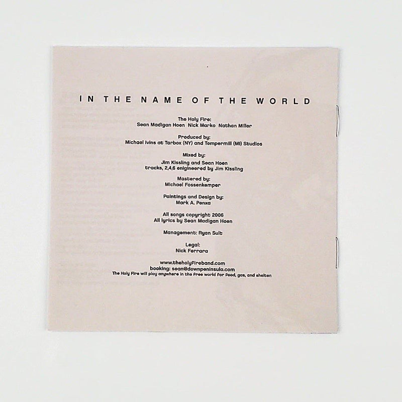 The Holy Fire In The Name Of The World CD 2006 The Militia Group 3