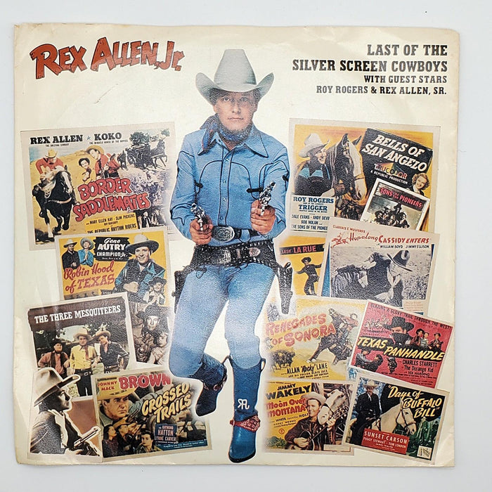 Rex Allen Jr. Last Of The Silver Screen Cowboys 45 RPM Single Record 1982 PROMO 1