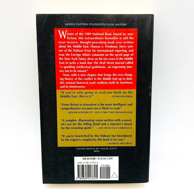 From Beirut To Jerusalem Paperback Thomas L. Friedman 1995 Israeli Arab Conflict 2
