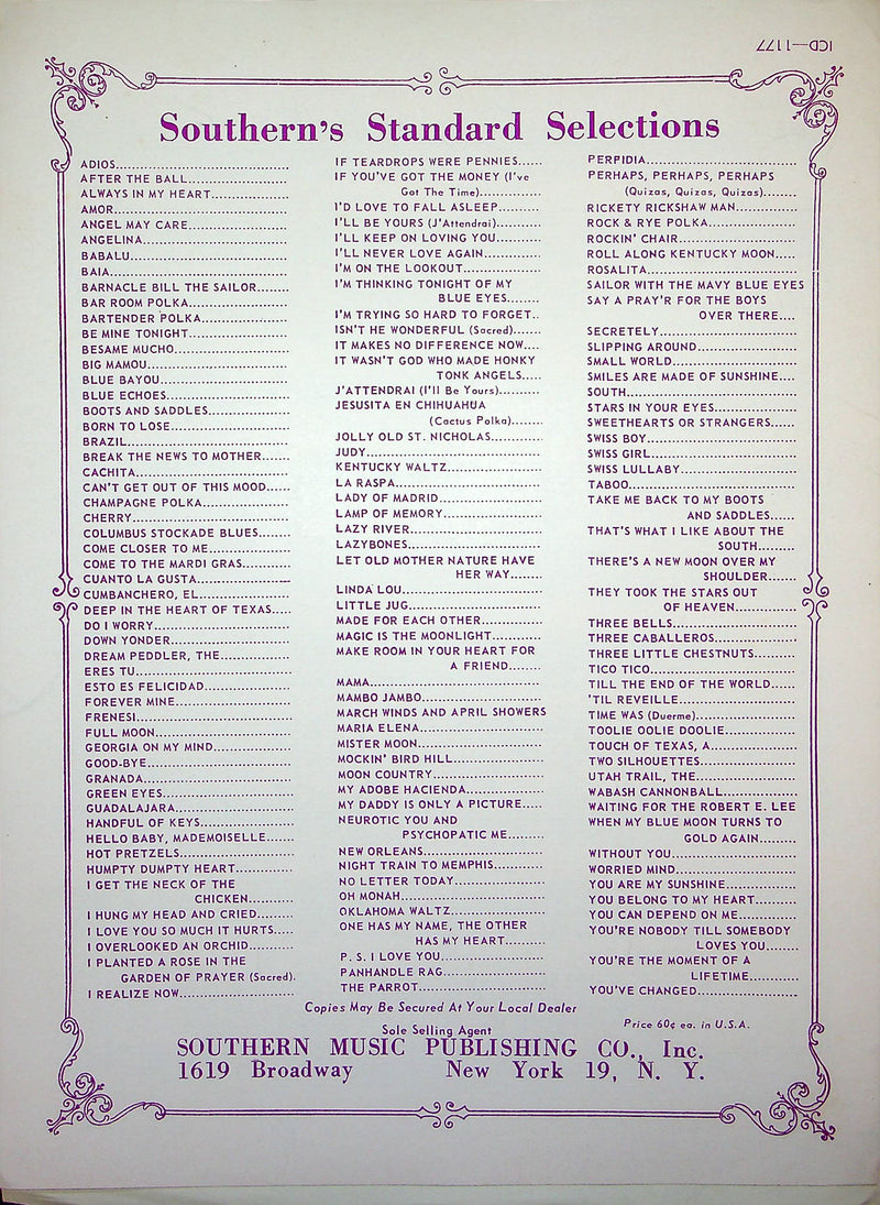 Sheet Music Lisbon Antigua In Old Lisbon Nelson Riddle 1954 H Dupree Fox Trot 3