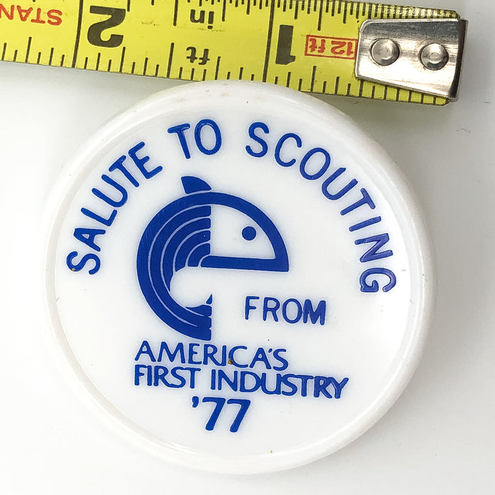 Boy Scouts of America Plastic Neckerchief Slide Salute to Scouting 1977 4