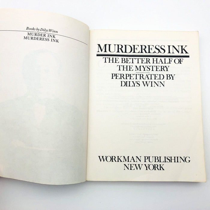 Murderess Ink Paperback Dilys Winn 1979 Detective Mystery Crime Suspense Women 6