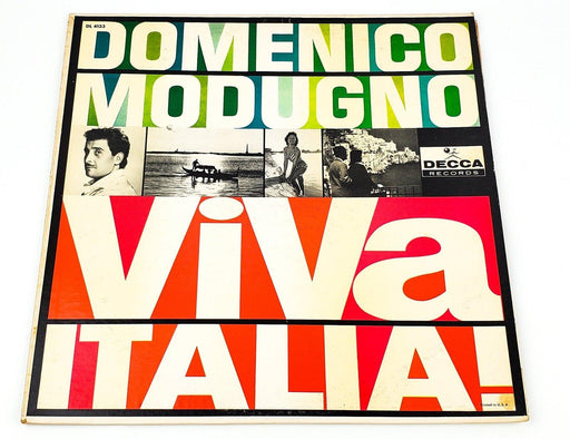 Domenico Modugno ViVa Italia! Record 33 RPM LP DL 4133 Decca 1961 1