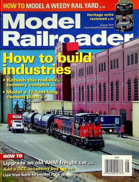 Model Railroader Magazine August 2014 Vol 81 No 8 How To Build Industries