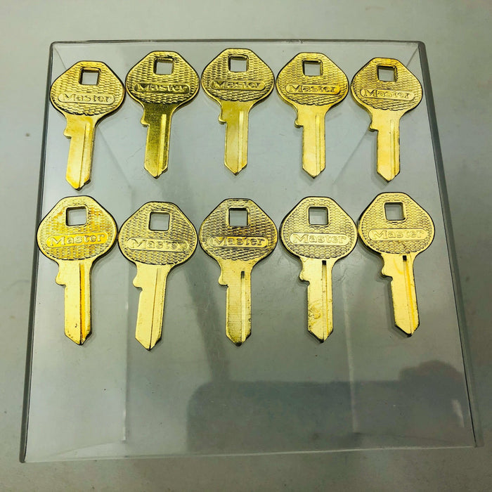 10x Master Lock Co 130 K Key Blanks Vintage Master Padlock Uncut New Old Stock 7