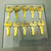 10x Master Lock Co 130 K Key Blanks Vintage Master Padlock Uncut New Old Stock 7