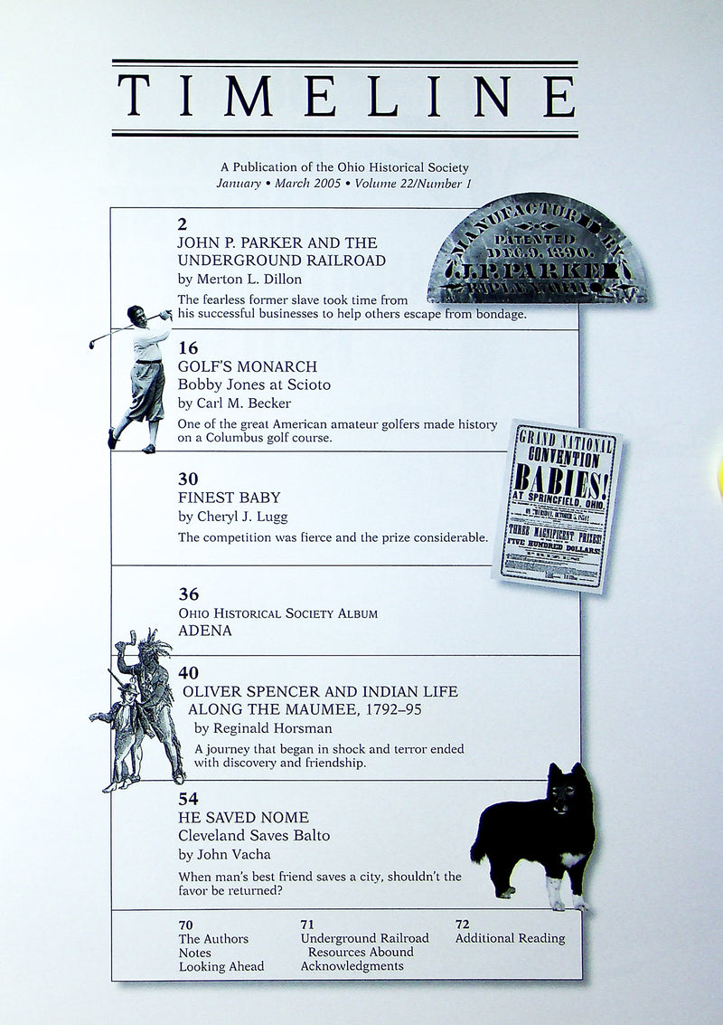 Timeline Magazine Ohio 2005 Vol 22 No. 1 Bobby Jones At Scioto, John P. Parker 2