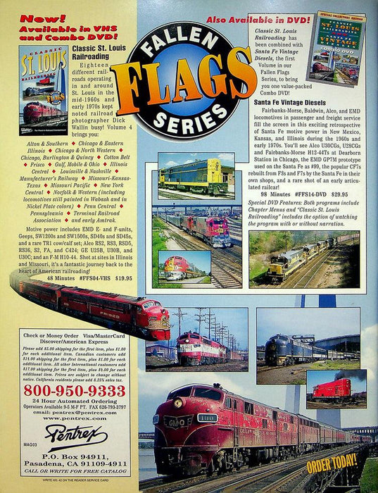 Trains Magazine May 2003 Vol 63 No 5 A Government Railroad That Works