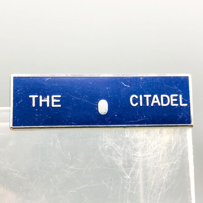 The Citadel Military College Pin Pinback Blue Bar V-21 Vanguard South Carolina 5