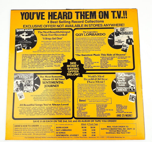 Guy Lombardo 50 Years! 50 Hits! Record 33 RPM LP SMI 1-16 SMI 1975 2