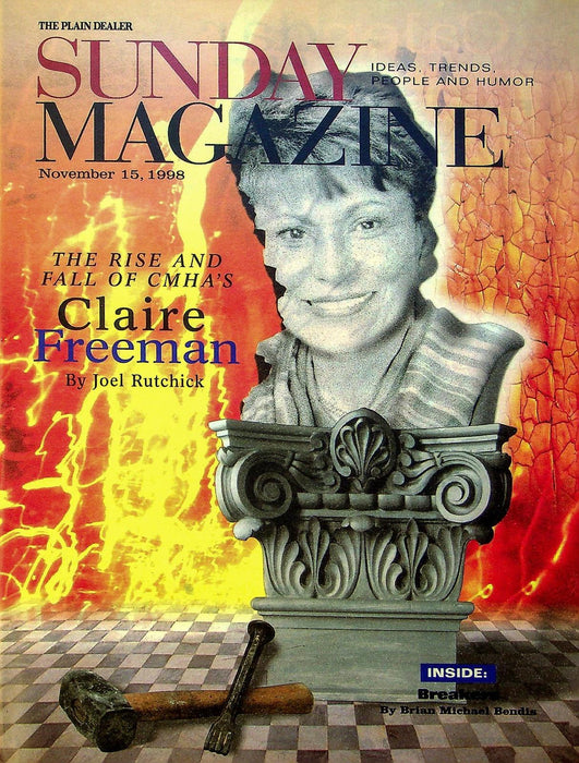 Plain Dealer Sunday Magazine November 1998 Rise & Fall of CMHA's Claire Freeman 1