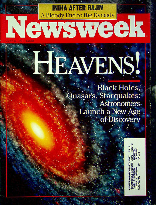 Newsweek Magazine June 3 1991 Heavens Black Holes Quasars Starquakes Astronomers