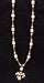 Vintage: White Cream Beaded Statement Necklace - w/ Gold Tone Accents | PREOWNED 1