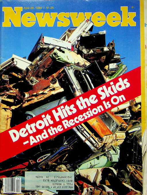 Newsweek Magazine April 28 1980 Detroit Ford Plant Ends Recession Prince Charles 1