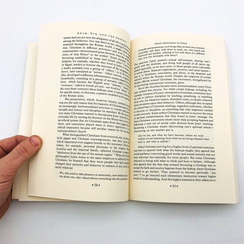 Adam Eve and The Serpent Paperback Elaine Pagels 1988 Biblical Christianity Sex 9