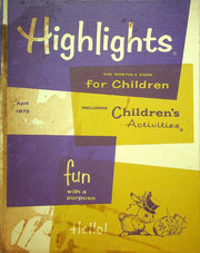 Highlights for Children April 1972 Vol 27 No 4 Monthly Book 1