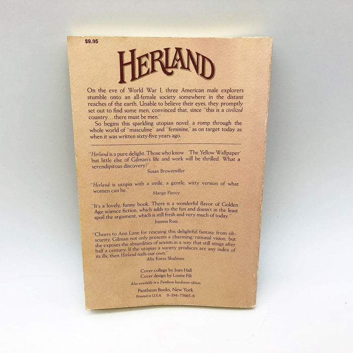 Herland Paperback Charlotte Perkins Gilman 1979 Feminist Utopia WW1 Soldiers 2