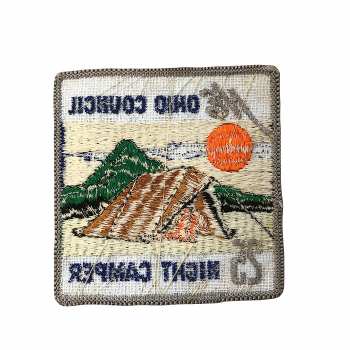 Boy Scouts of America Northeast Ohio NE Council Patch 25 Night Camper BSA Sew On 3