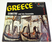 Dimitri and His Ensemble Greece 33 RPM LP Record Time Records S/2057 1