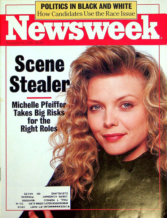 Newsweek Magazine Nov 6 1989 Michelle Pfeiffer Fabulous Baker Boys Russia House